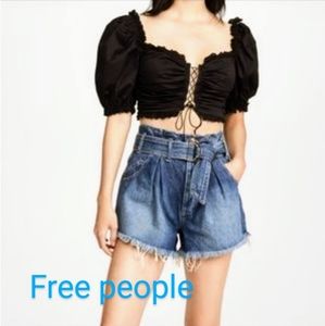 Free People Jean Shorts